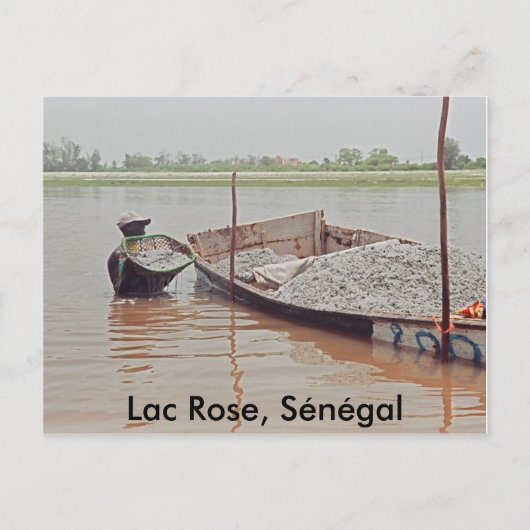 Lac Roos, Sénégal Briefkaart (Voorkant)