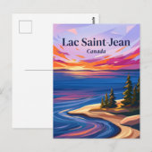 Lac Saint-Jean Canada Briefkaart (Voorkant / Achterkant)