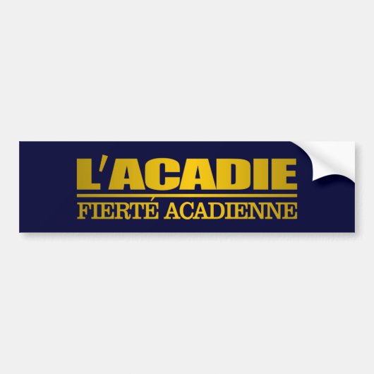 L'Acadie Bumpersticker (Voorkant)