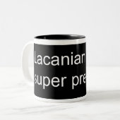 lacanian super predator tweekleurige koffiemok (Voorkant links)