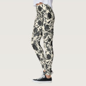 Lacce Flower Black Pattern Leggings (Links)