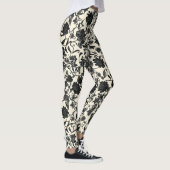 Lacce Flower Black Pattern Leggings (Rechts)