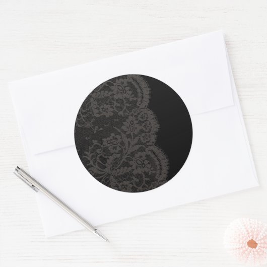 Lace 2 ronde sticker (Envelop)