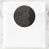 Lace 2 ronde sticker (Tas)