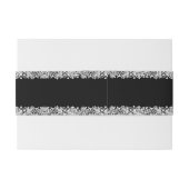 Lace aangepaste bruiloft uitnodiging buik band wra uitnodigingen wikkel (Achterkant Voorbeeld)