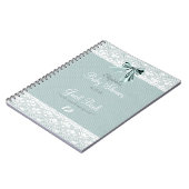 Lace Afbeelding Baby shower Guest Book- Notitieboek (Linkerzijde)