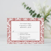 Lace Affair RSVP Kaartje (Staand voorkant)
