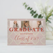 Lace Afstuderen 3 Foto's Textieltextiel (Staand voorkant)