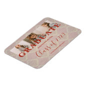 Lace Afstuderen 3 Foto's Textieltextiel Magneet (Linkerzijde)