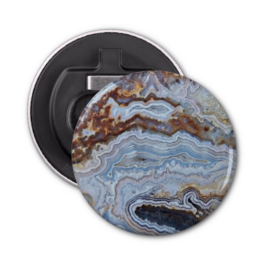 Lace Agate Rock Pattern Button Flesopener (Voorkant)