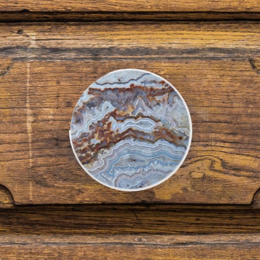 Lace Agate Rock Pattern Keramische Knop