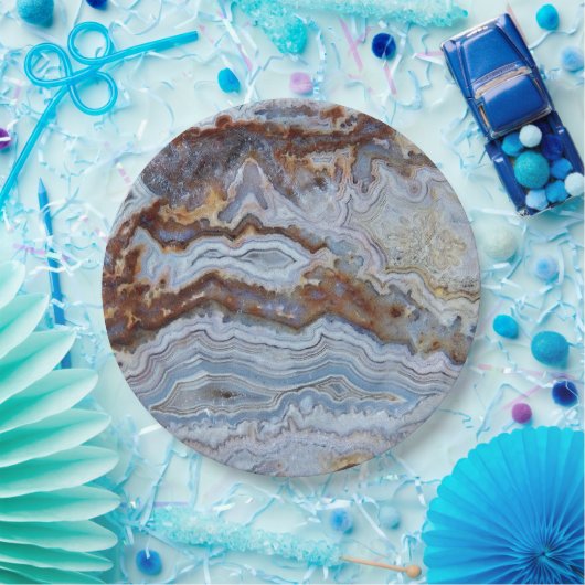 Lace Agate Rock Pattern Papieren Bordje (Feest)