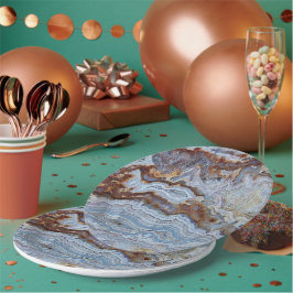Lace Agate Rock Pattern Papieren Bordje