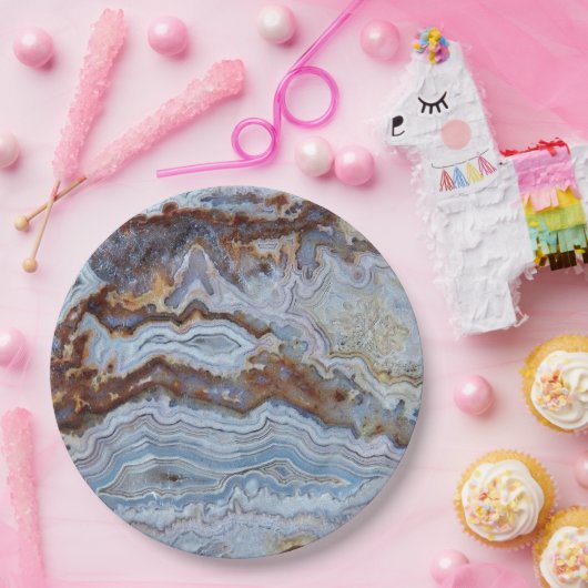 Lace Agate Rock Pattern Papieren Bordje (Feest)