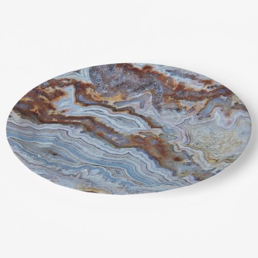 Lace Agate Rock Pattern Papieren Bordje (Gekanteld)