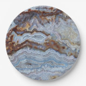 Lace Agate Rock Pattern Papieren Bordje (Voorkant)