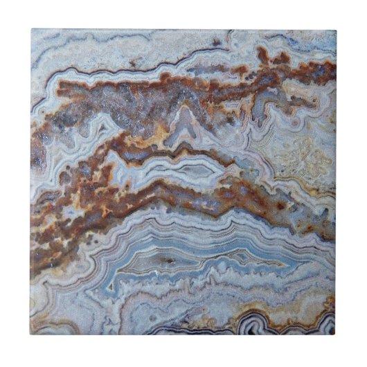 Lace Agate Rock Pattern Tegeltje (Voorkant)