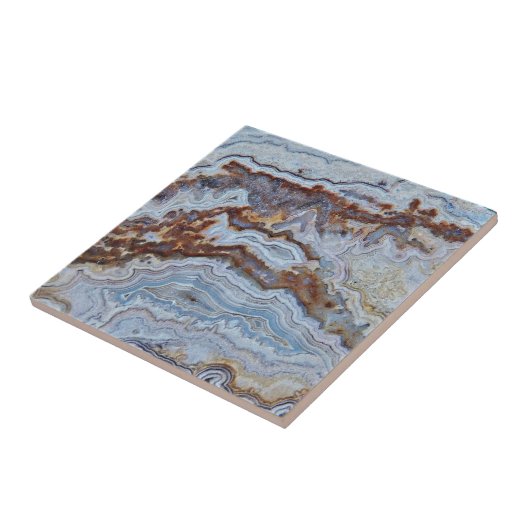 Lace Agate Rock Pattern Tegeltje (Zijkant)