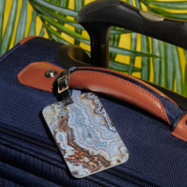 Lace Agate Stone Pattern Bagagelabel
