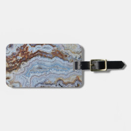Lace Agate Stone Pattern Bagagelabel