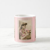 lace and posies victorian lady koffiemok (Center)