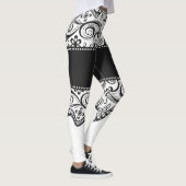 lace booty black white lacy leggings (Rechts)