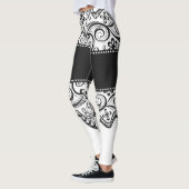 lace booty black white lacy leggings (Links)