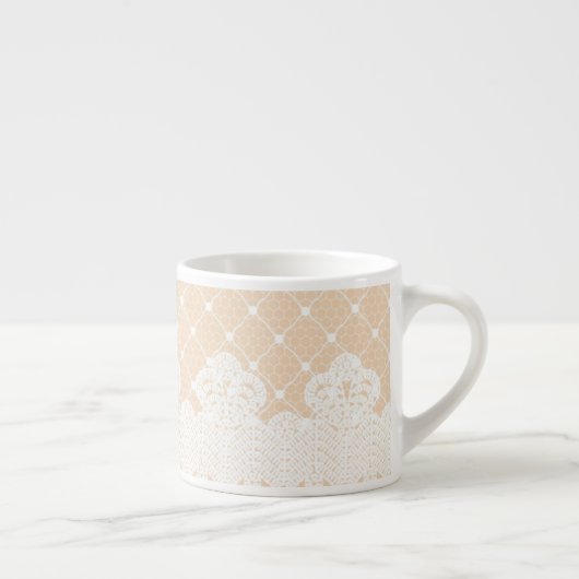 Lace Border Espresso Kop (Rechts)