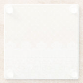 Lace Border Glazen Onderzetter (Achterkant)