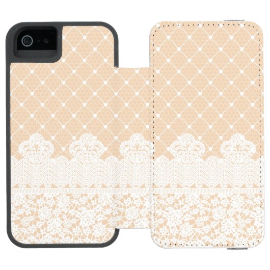 Lace Border Incipio iPhone Portemonnee Hoesje (Agenda Open)