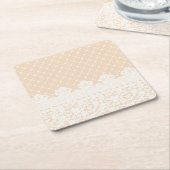 Lace Border Kartonnen Onderzetters (Schuin)