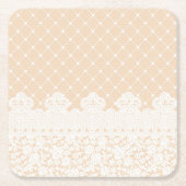 Lace Border Kartonnen Onderzetters (Voorkant)