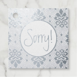 Lace Border, sorry Bedankjes Labels
