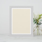 Lace Border Stationery (8.5x11) (Staand voorkant)