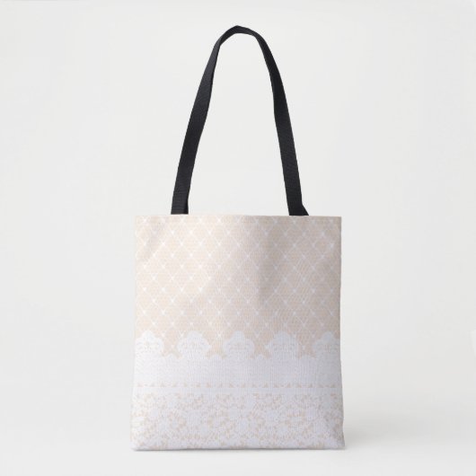Lace Border Tote Bag (Voorkant)