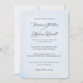 Lace Border White Wedding Invitation Kaart (Voorkant)