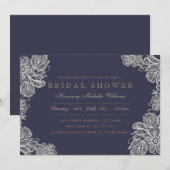 Lace Bridal Shower Kaart (Voorkant / Achterkant)