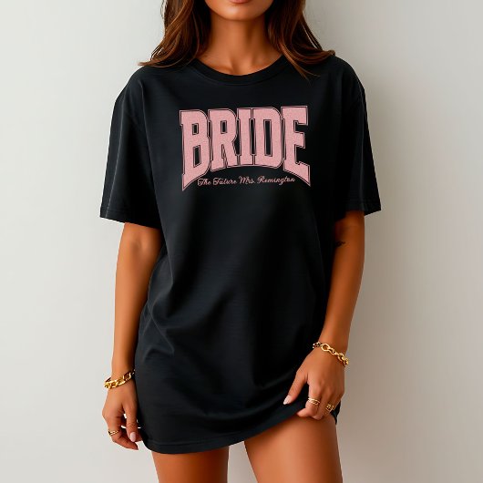 Lace BRIDE Engagement Shower Bach Party T-shirt