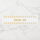 Lace bruiloft water fles labels waterfles etiket (Enkel label)