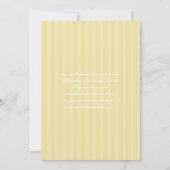 Lace Butter Yellow Baby Shower Kaart (Achterkant)