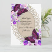 Lace Butterflies Butterfly Weddenschap Hartelijk d Kaart (Staand voorkant)