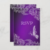  LACE & BUTTERFLIES PAARSE OMBRÉ RSVP (Voorkant / Achterkant)