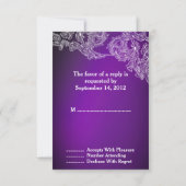  LACE & BUTTERFLIES PAARSE OMBRÉ RSVP KAARTJE (Achterkant)