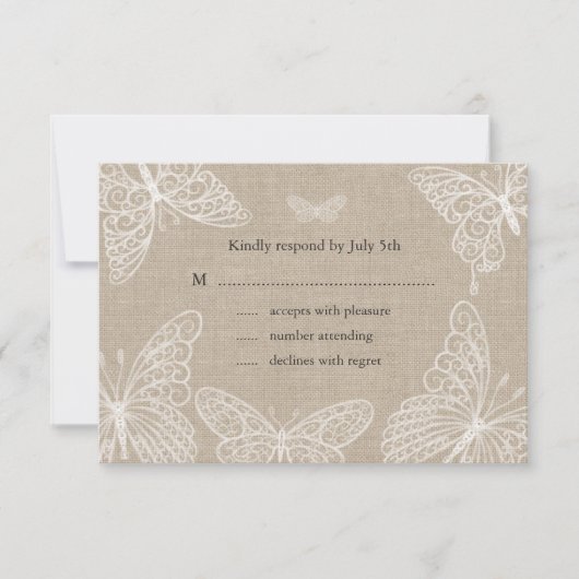Lace Butterflies RSVP 2 (Voorkant)