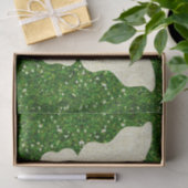 Lace Butterfly on Green Glitter Tissue Paper Tissuepapier (Geschenk)