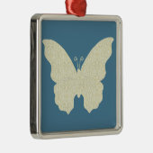 Lace Butterfly Square Ornament (Rechts)