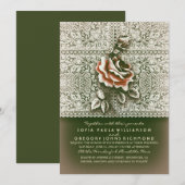  Lace Chic bruiloft uitnodigingen (Voorkant / Achterkant)