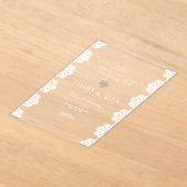 Lace Chic White bruiloft uitnodiging (Laagn)