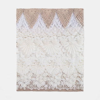 Lace cloth background and texture fleece deken