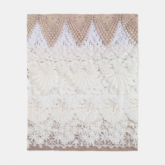 Lace cloth background and texture fleece deken (Voorkant)